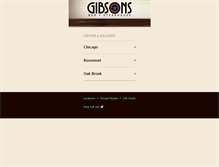 Tablet Screenshot of gibsonssteakhouse.com